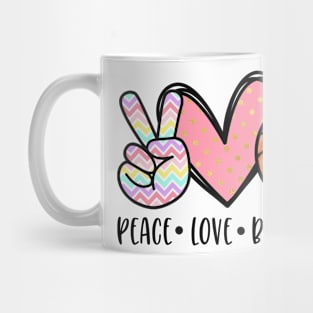 Peace Love Basketball Heart for Women Teens Tween Girls Mug